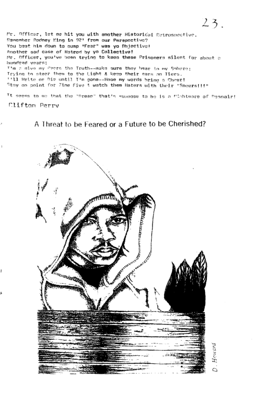 P Nfficar, Lot mo Rt you with anather Wistoricul fotrumactive. amonhas Todnay ¥ing in 721 from our Parspontiver  You baat nln foun o ousp "Fesr uas yo Mhject! fother sad cate of Natrod by vo Collactivel  18 DETLCaE, yioutue soan tevinn o koan these Petnonsrs silnt for shout  Teving tn atser fhem fo fus Liant A kows thelr marn wn Tare 2 it or 1o unki] Tie gone--tias ny uords arimg o Fear! Stny on onint for Tine Fiva § wntch them Hatara uith thelr  Fliftan Perrv  A Threat to be Feared or a Future to be Cherished?  